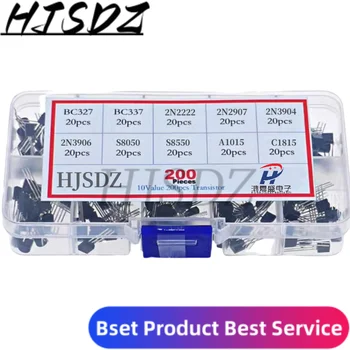 Transistor-Kit bc327 bc337 2 n2222 2 n2907 2 n3904 2 n3906 s8050 s8550 a1015 c1815 pnp/npn 10 Werte bis-92