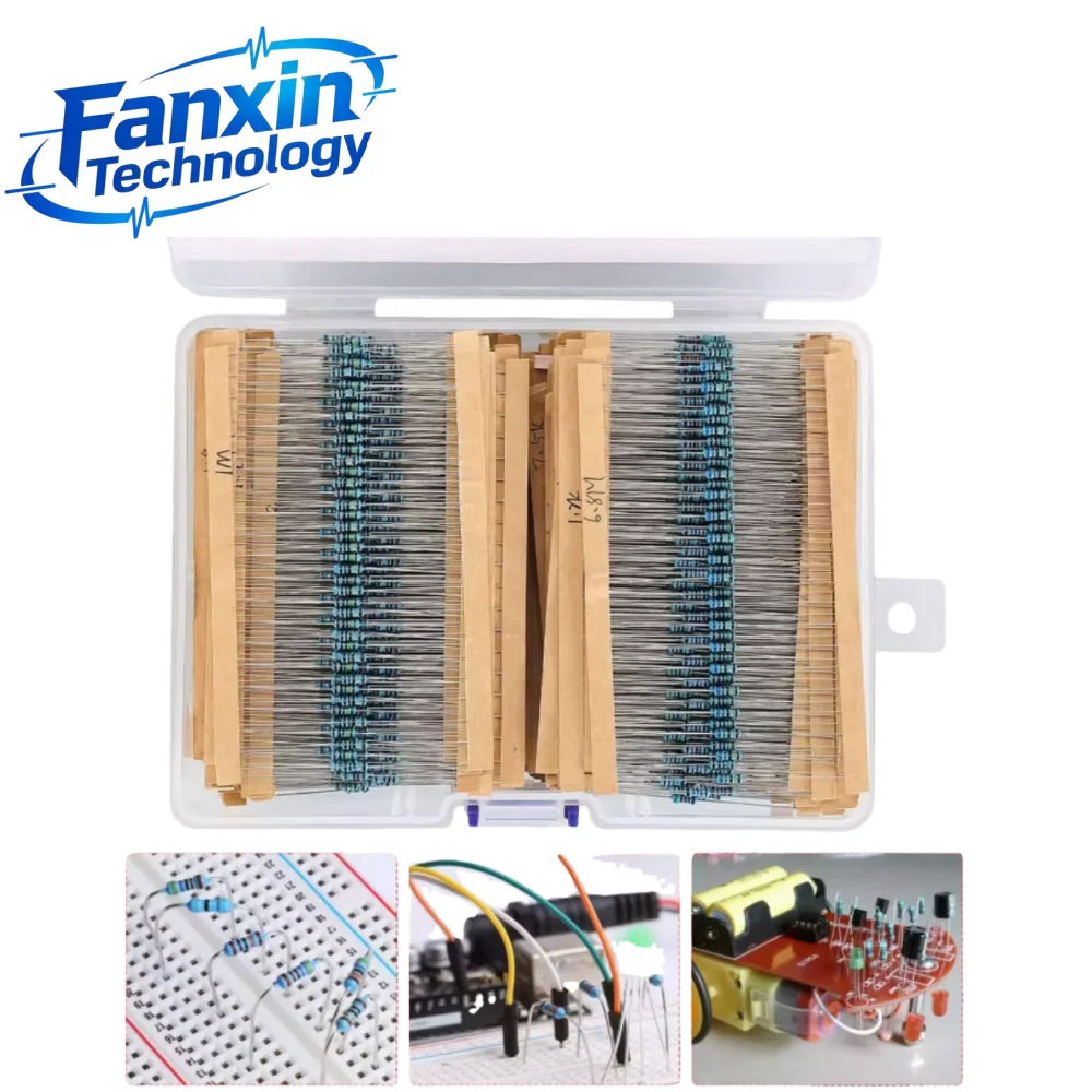 130 Werte 1/4W 0,25W 1% Metallfilm-Widerstände Sortiertes Paket-Set – Bild 3