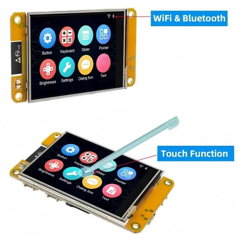 ESP32 Entwicklungsboard 2,4 Zoll Touch LCD TFT Modul 240x320 Auflösung WIFI Bluetooth LVGL GUI für Arduino