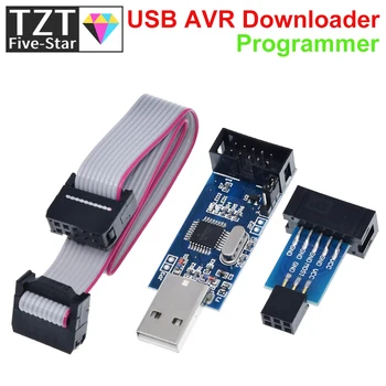 GREATZT USBASP USBISP AVR Programmierer USB ATMEGA8 ATMEGA128 ATtiny/CAN/PWM 10-Pin-Kabelmodul DIY