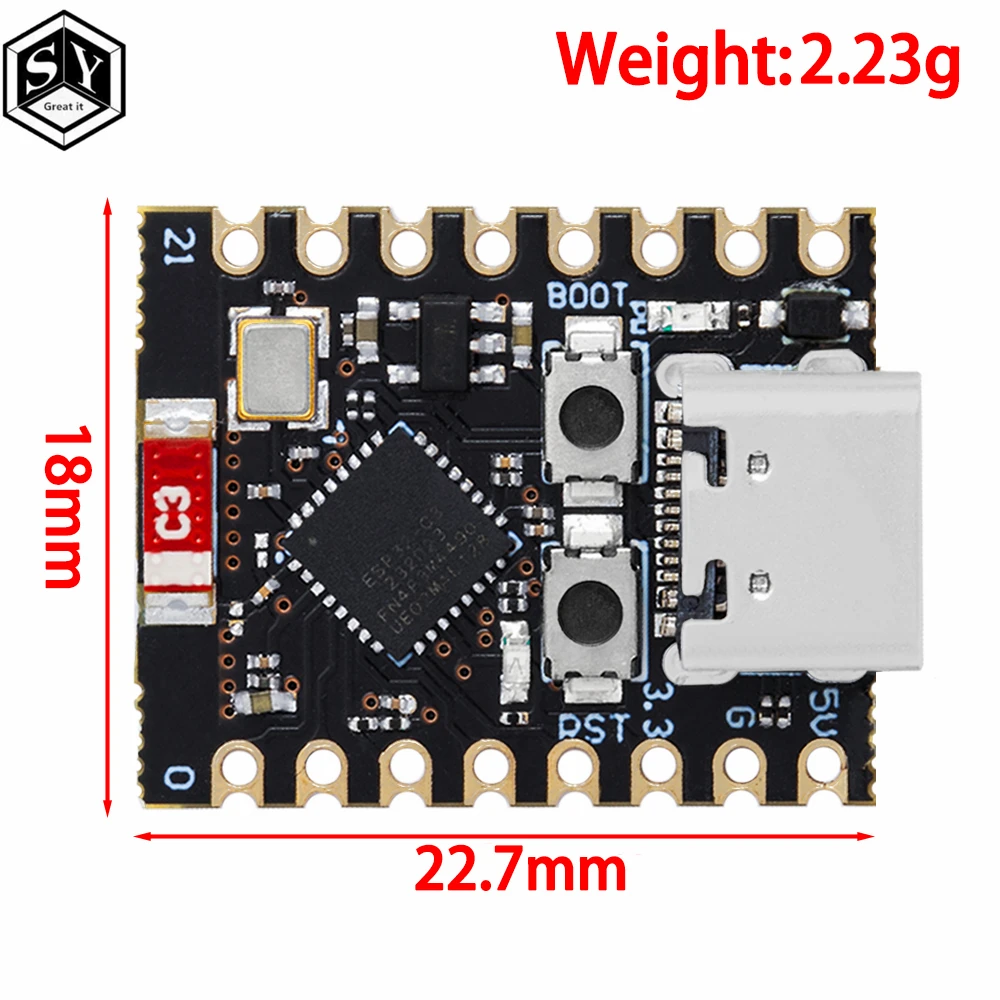 ESP32-C3 Entwicklungsboard ESP32 SuperMini Entwicklungsboard ESP32 – Bild 4