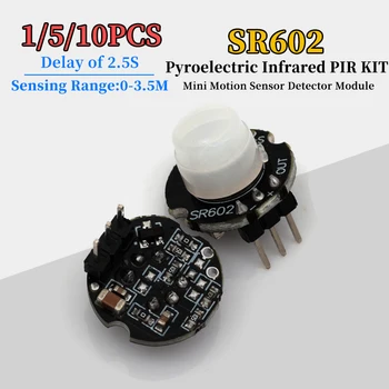 SR602 MINI Motion Sensor Detektor Modul Pyroelektrische Infrarot PIR KIT Sensorische Schalter Halterung