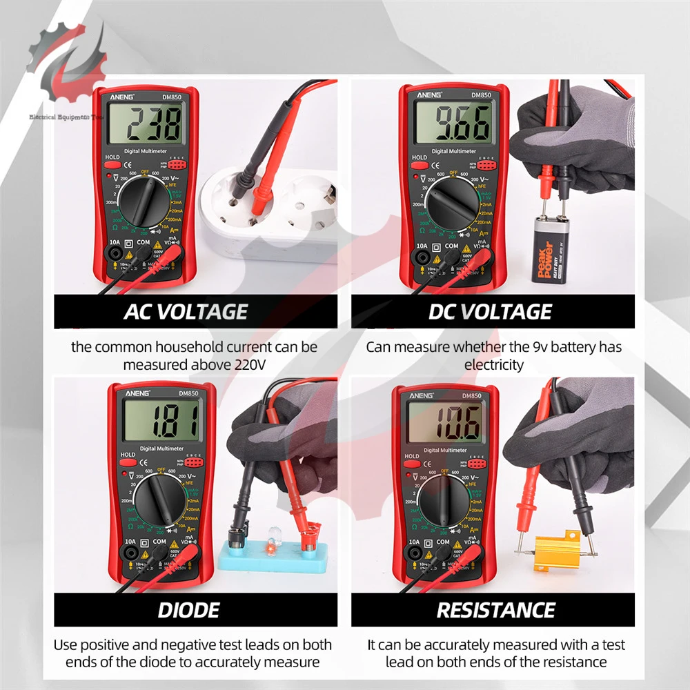 DM850 Automatisches professionelles Digitalmultimeter 1999 zählt AC DC – Bild 5