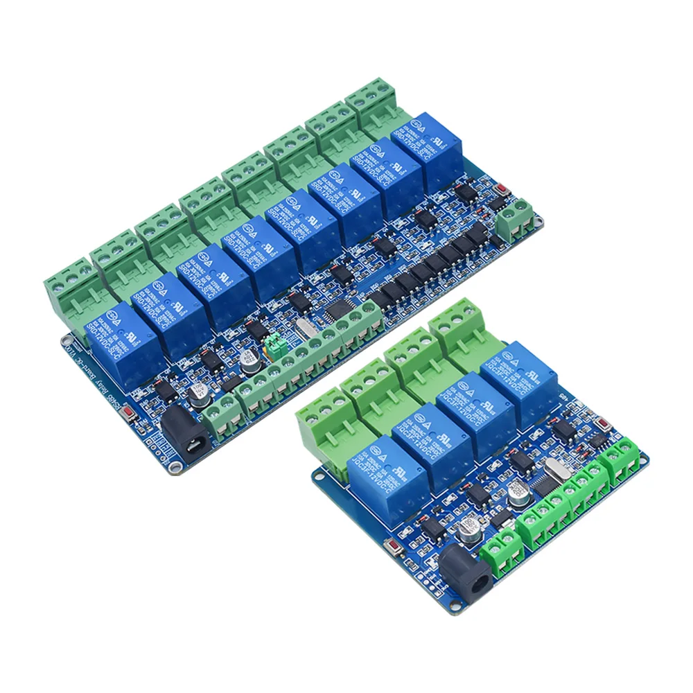 5V 12V Modbus Rtu 4 8-Kanal-Relaismodul RS485 TTL-Kommunikation 4 – Bild 2