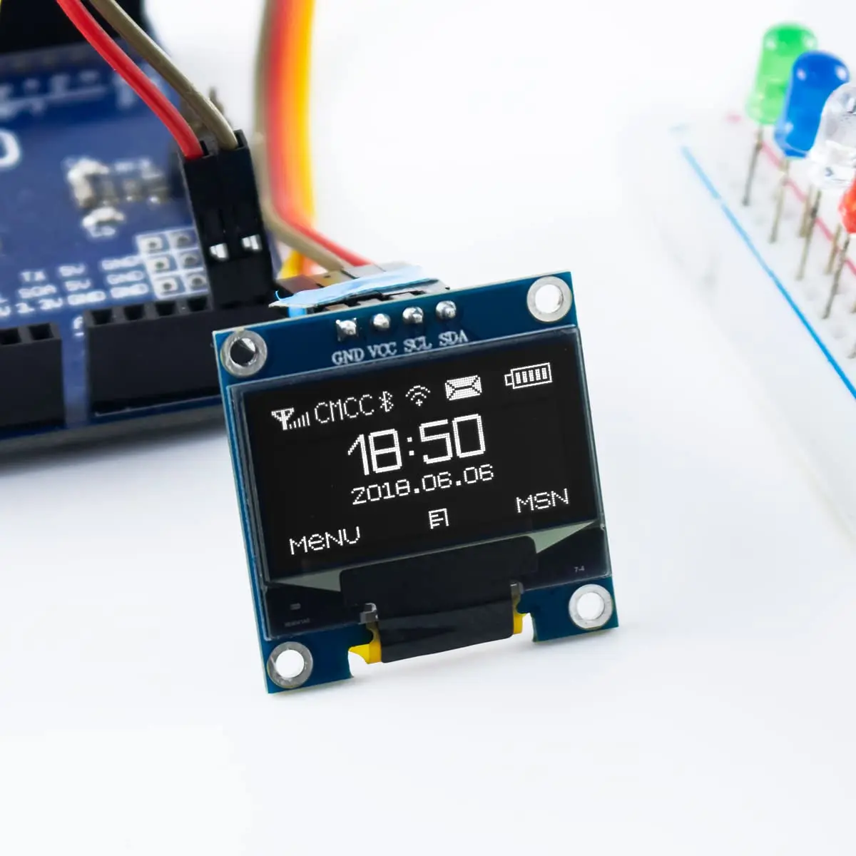 0,96 Zoll OLED I2C IIC Displaymodul 12864 128x64 Pixel SSD1306 Mini – Bild 4