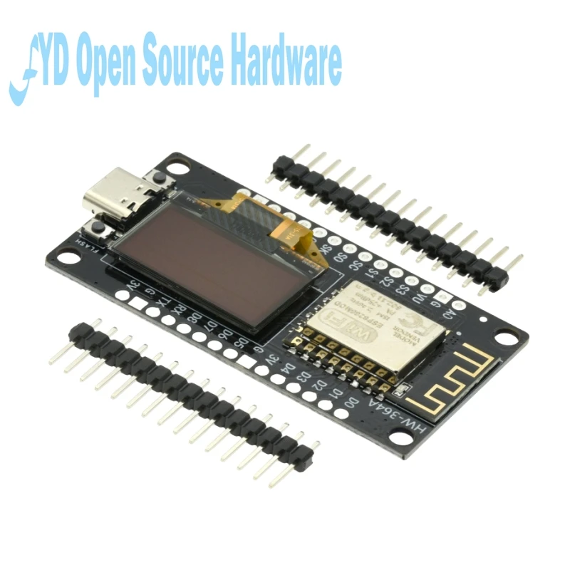 Nodemcu WiFi ESP8266 Entwicklungsboard 0,96 Zoll OLED Micro Typ-C – Bild 5