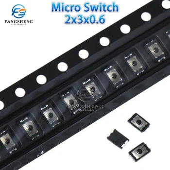 2 x 3 x 0,6 mm Mikroschalter U Tactile Push Button Switch Tact 4 Pin SMD Mini Thin Film Key Light Touch Switch