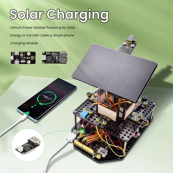 Keyestudio Acryl Smart Solar Tracker System Tracking Starter Kit für Arduino STEM Programmier-Kit DIY