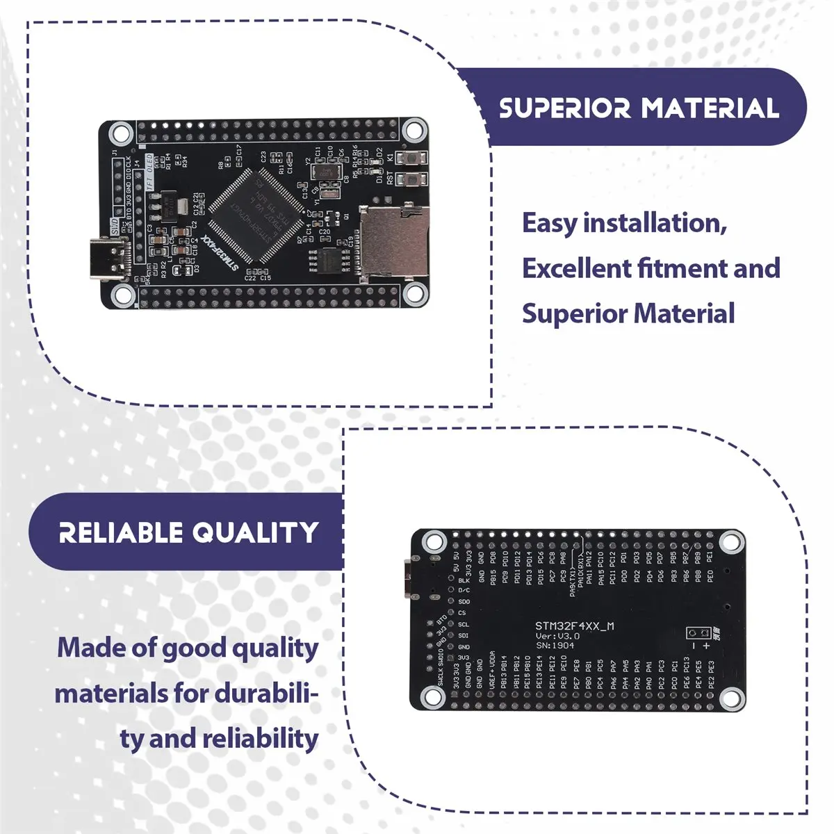 DT59 STM32F407VGT6 STM32 System-Core-Board STM32F407 Entwicklungsboard – Bild 4