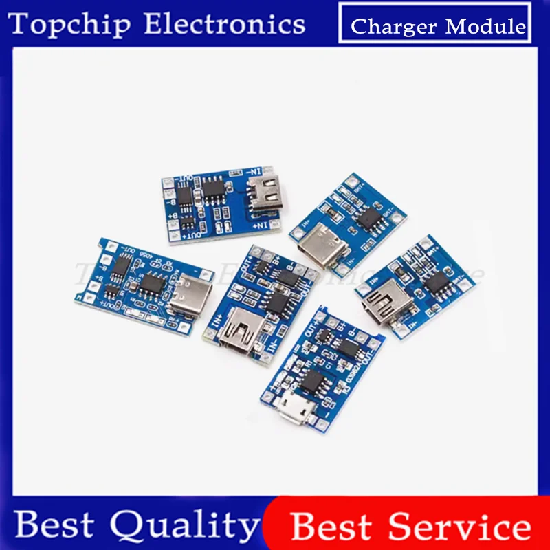 Micro USB 5V 1A 18650 TP4056 Lithium-Batterie Ladegerät Modul Lade Board Mit Schutz Dual Funktionen (5 Stück)