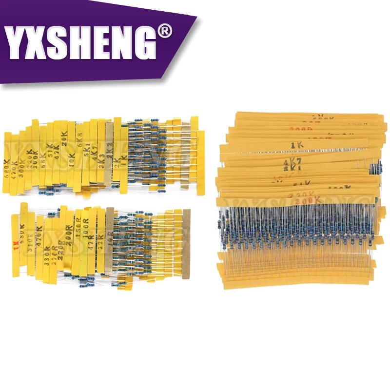 30 Arten 1/4 W Widerstand 1 % Metall Film Widerstand Pack Assorted KIT – Bild 3