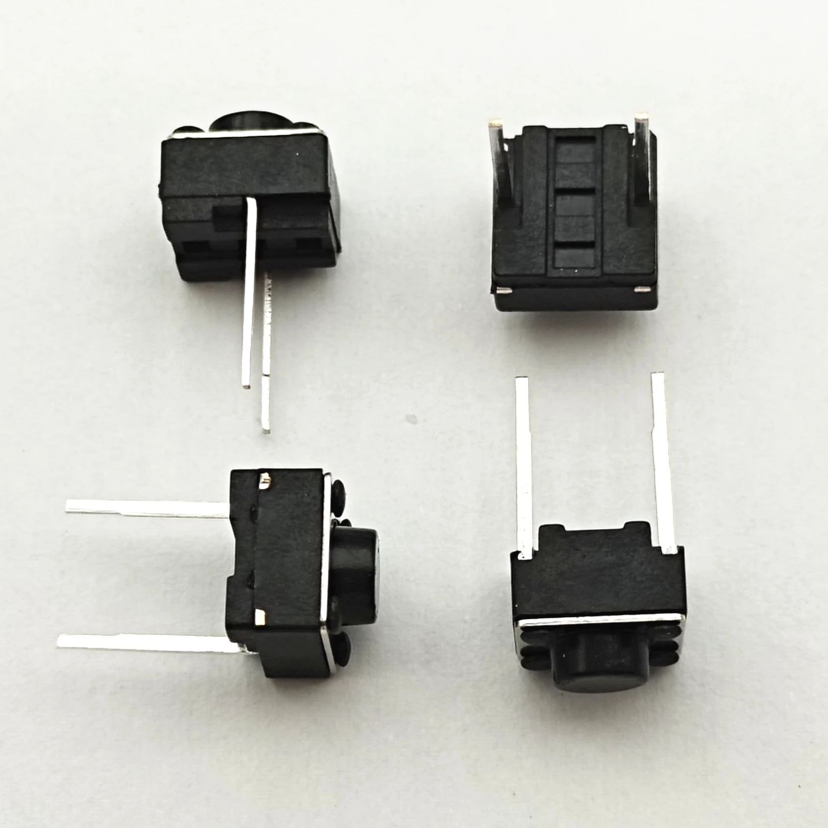 6*6*5mm Taktiler Schalter Momentaner Tastenschalter Mikro-Taster 6x6x5 DIP2 Mittelgroß 2-Pin Ever (100 Stück)