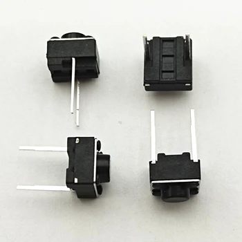 6*6*5mm Taktiler Schalter Momentaner Tastenschalter Mikro-Taster 6x6x5 DIP2 Mittelgroß 2-Pin Ever (100 Stück)