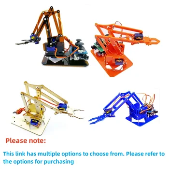 SG90 4 DOF Demontage Acryl Mechanische Arm Roboter Manipulator Klaue Für Arduino Maker Lernen DIY Kit Roboter