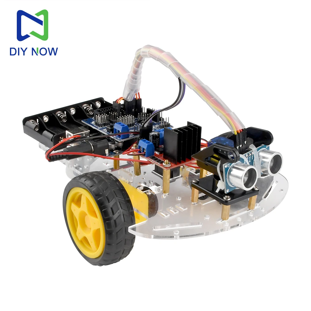 Ultraschall-Hindernisvermeidungs-Auto Smart Car DIY-Kit – Bild 2