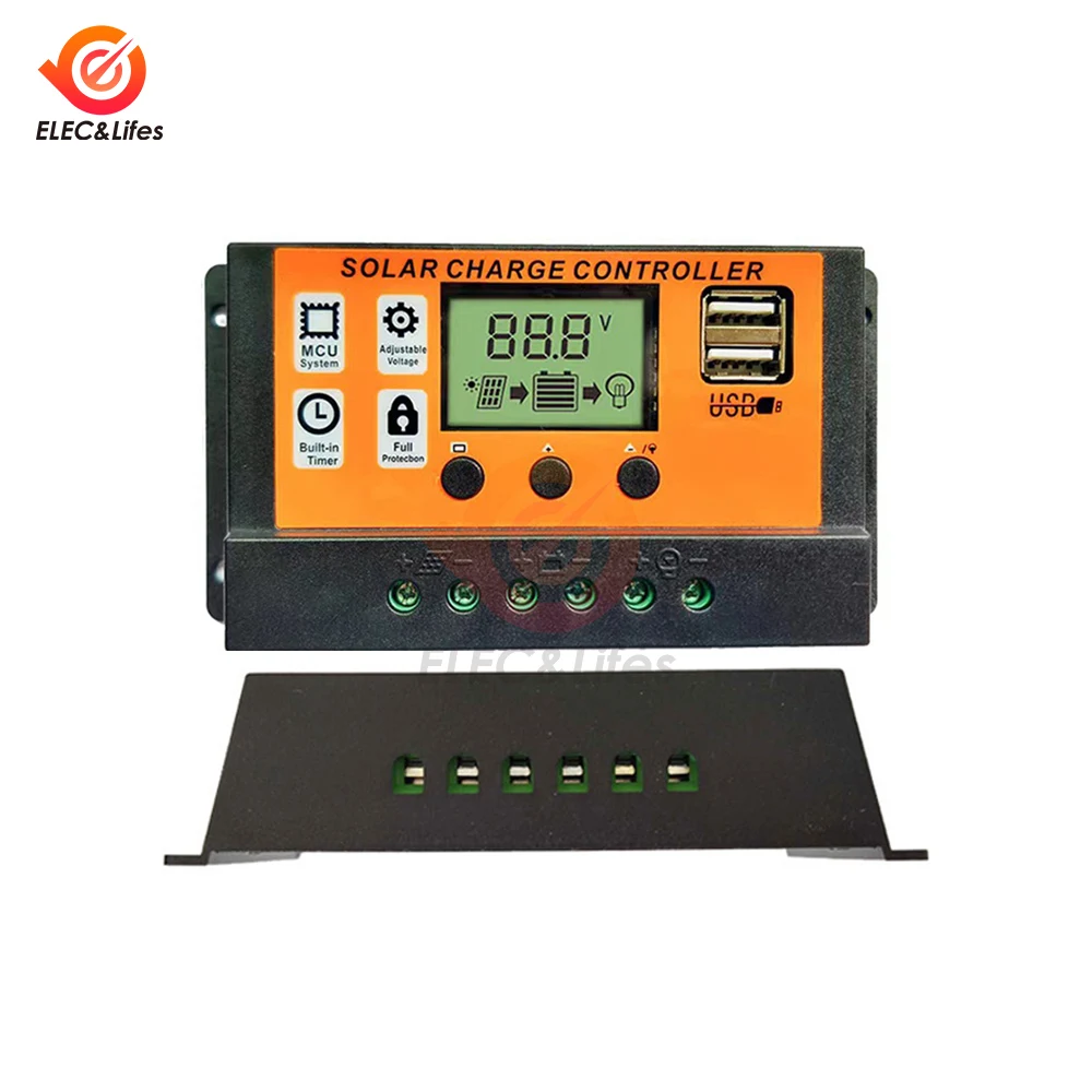 100A Solar Charge Controller Solar Panel Controller 12V/24V – Bild 5
