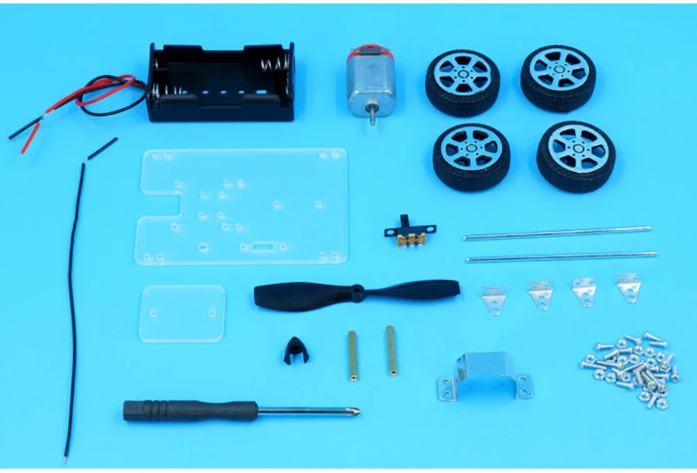 DIY Wind Power Auto Elektronische Kit Technologie Wissenschaft – Bild 6