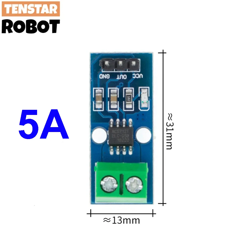 ACS712 5A 20A 30A Bereich Hall-Stromsensormodul ACS712-30A ACS712-20A