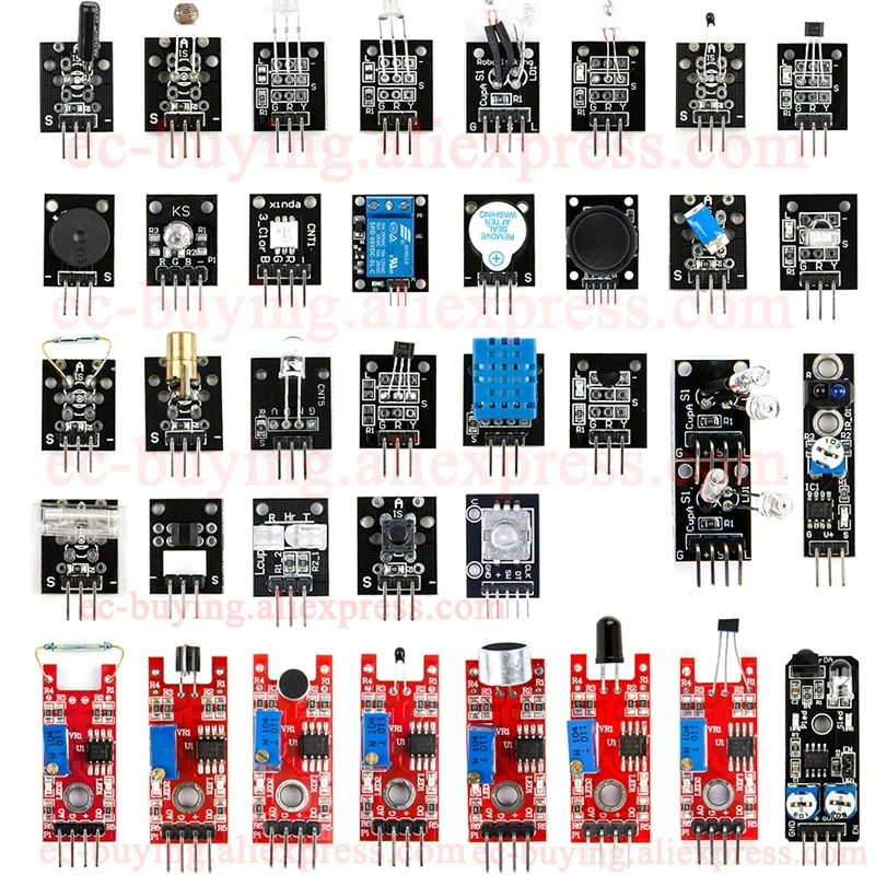 37-in-1 Sensoren-Module 37-teiliges Starter-Kit mit Box für Arduino – Bild 6