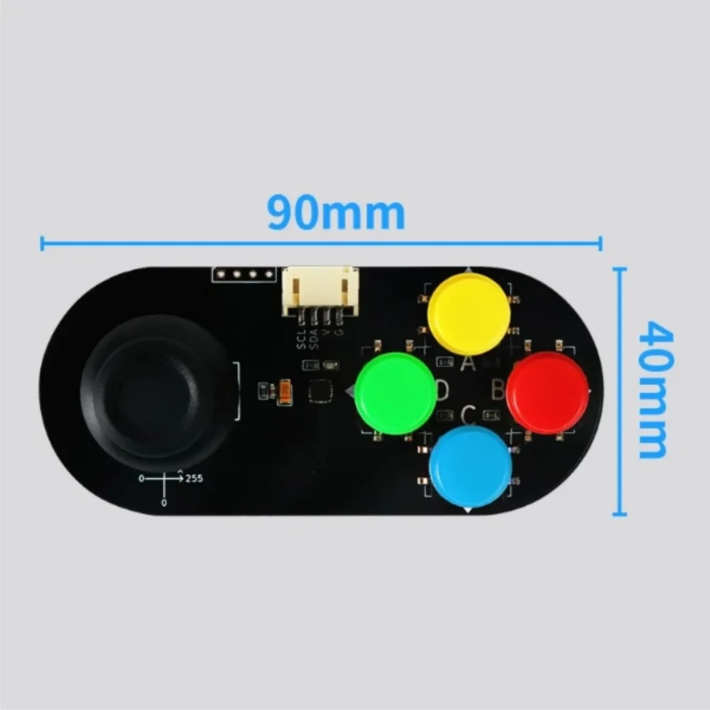 Arduino/Raspberry Pi Mini I2C Joystick-Gamepad-Modul - 4 Tasten – Bild 3