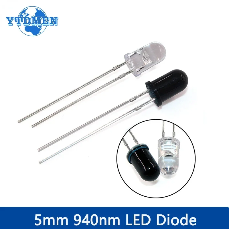 10 Paar 3 mm 5 mm 940 nm LEDs Infrarot-Sender und IR-Empfänger Diode F3 F5 Dioden für Arduino DIY