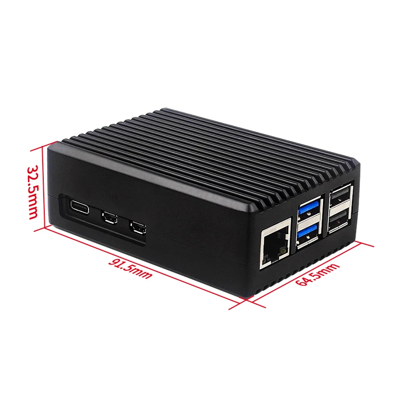 Raspberry Pi 5 Aluminiumgehäuse, gepanzerte Schale, geräuschlose – Bild 5