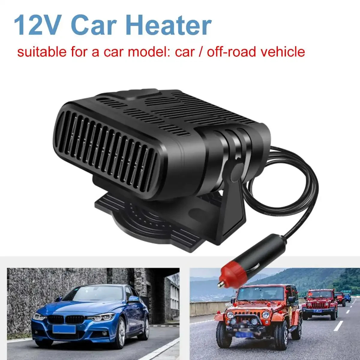 Auto-Heizlüfter, 12 V/24 V, 200 W, 4-in-1, elektrische Kühlung – Bild 6