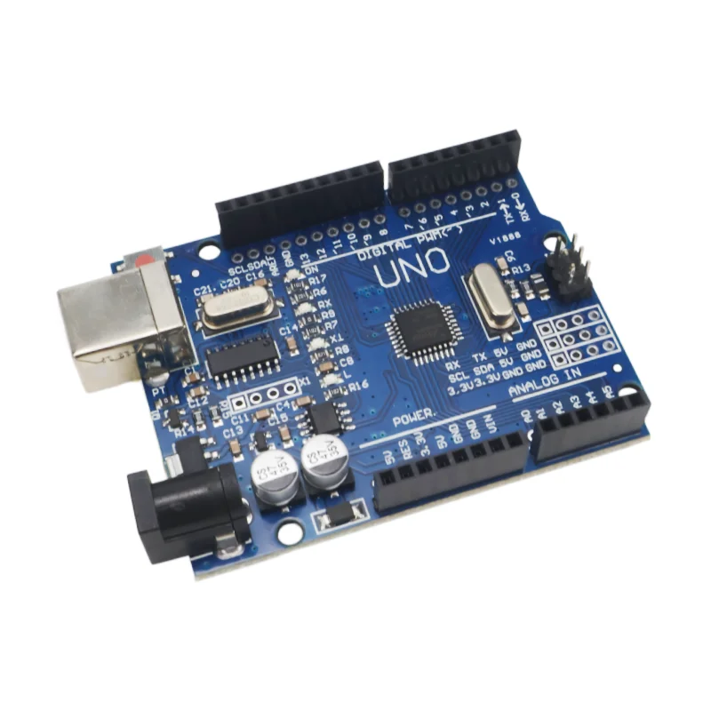UNO R3 Entwicklungsboard ATmega328P CH340G Kompatibel mit Arduino IDE mit Kabel MEGA328P CH340G Proto Shield