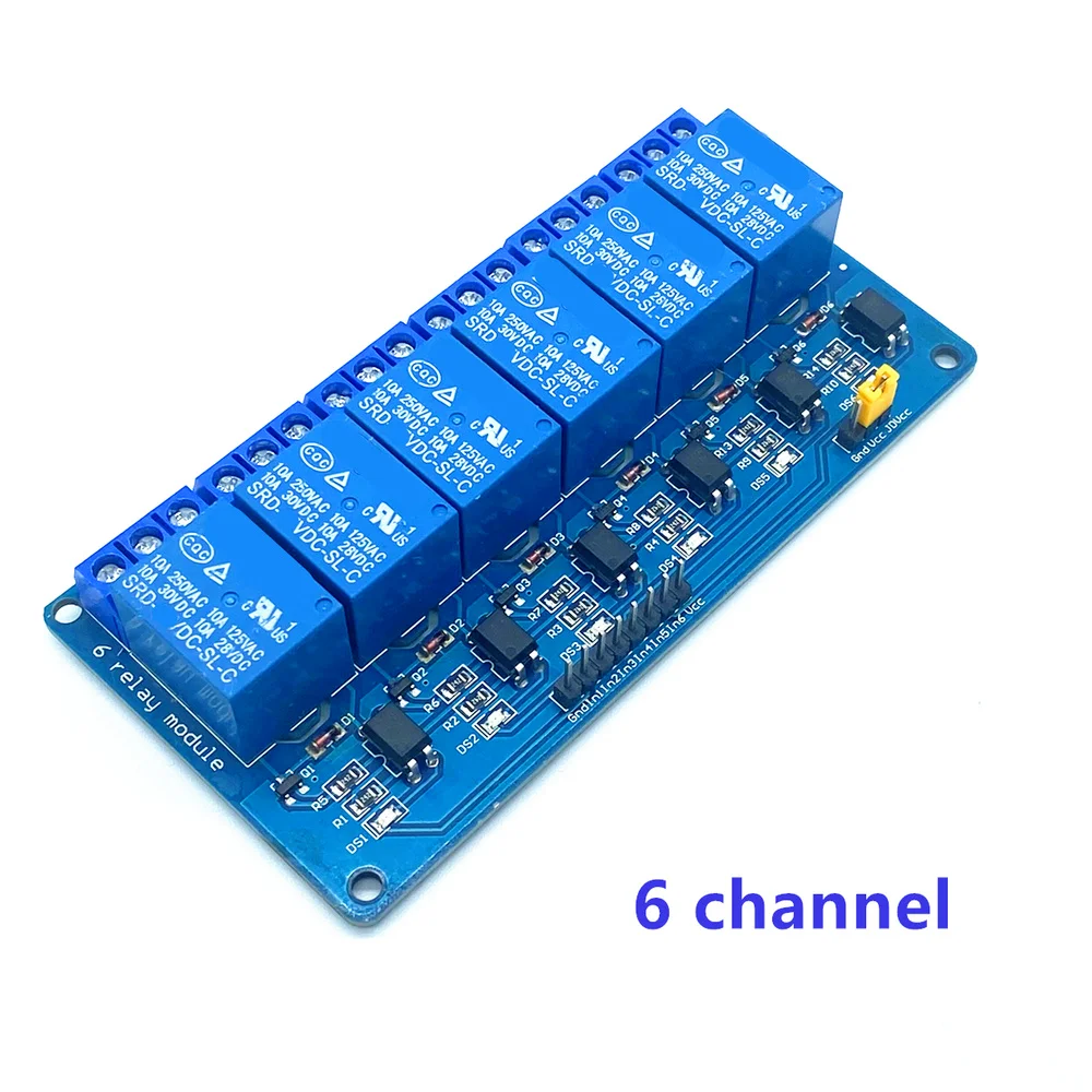 5V 12V1 2 4 6 8 Kanal Relaismodul mit Optokoppler Relaisausgang 1 2 4 – Bild 6