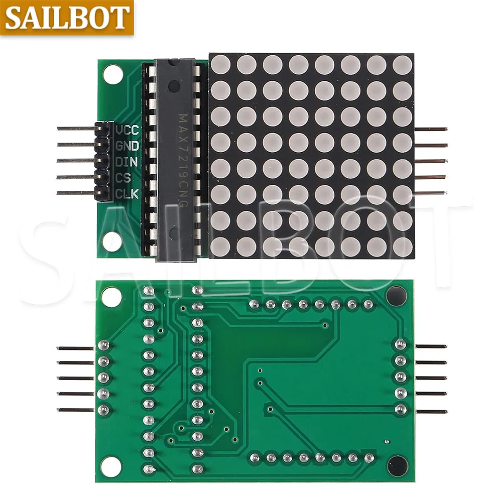 MAX7219 8*8 Dot Matrix Modul Rot Licht Mikrocontroller Modul Anzeige – Bild 2