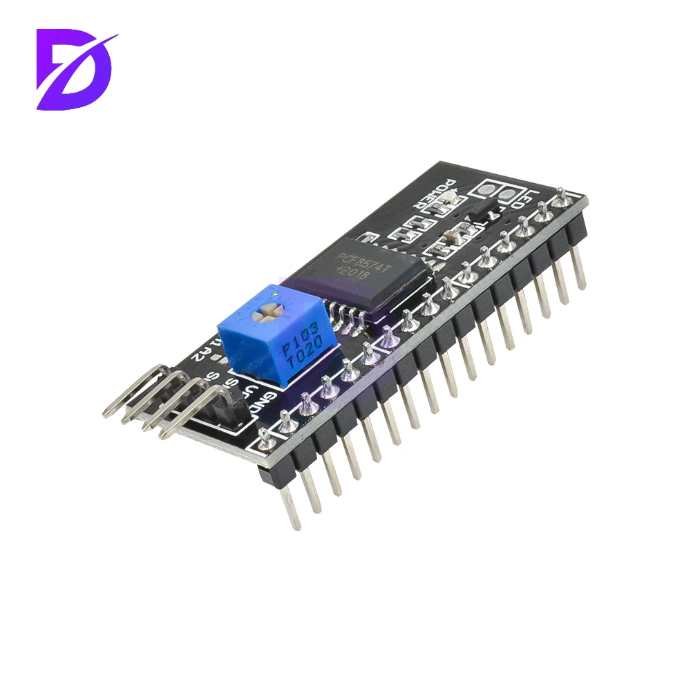 LCD1602 I2C Display Modul Blau Grüner Bildschirm 5V PCF8574 IIC – Bild 3