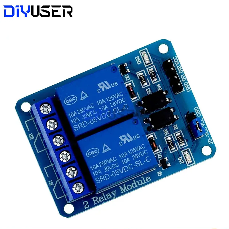 DIYUSER 5V 1 2 4 8 Kanal Relaismodul mit Optokoppler – Bild 4