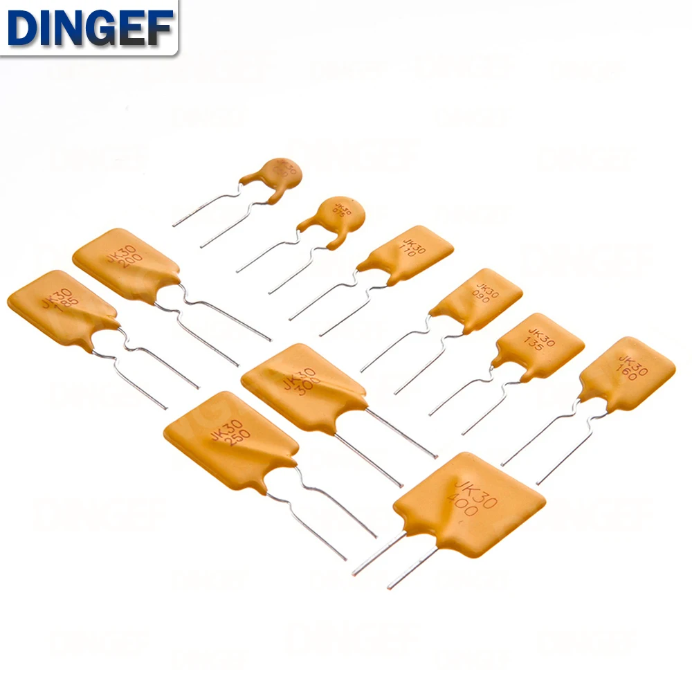 Rücksetzbare Sicherung 30V PTC Polymer PPTC DIP JK30 0,5A 0,75A 0,9A 1,1A 1,35A 1,6A 1,85A 2A 2,5A (10 Stück)