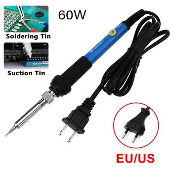 220V/110V 60W Elektrisches Lötkolben-Set mit Einstellbarer Temperatur Elektrischer Lötkolben