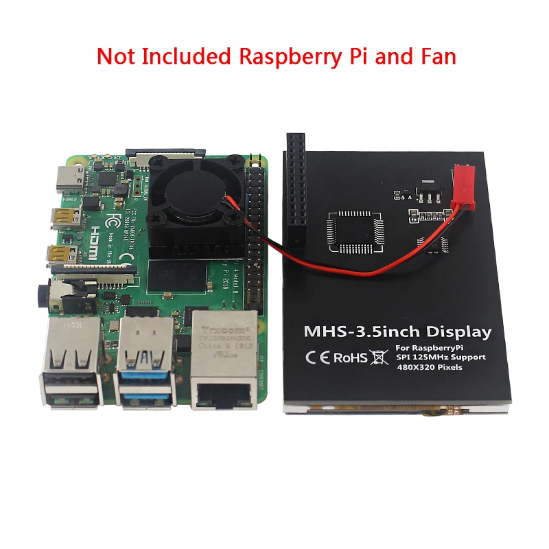 Raspberry Pi 3,5 zoll Touch Screen 480*320 LCD 125MHz SPI L Monitor – Bild 5