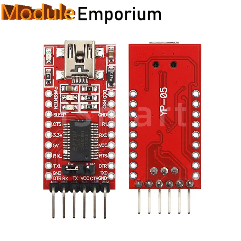 | Mini/Typ C USB FT232RL FT232 FTDI USB 3,3 V 5,5 V zu TTL (5 Stück) – Bild 2