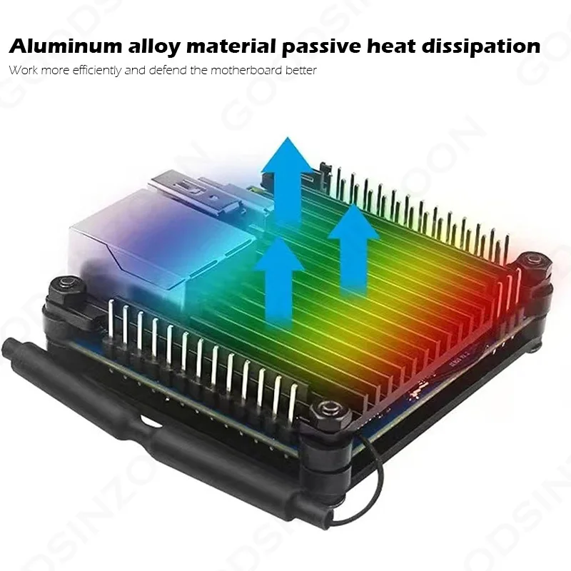 Passives Aluminium-Kühlgehäuse für Orange Pi Zero 3 – Bild 2