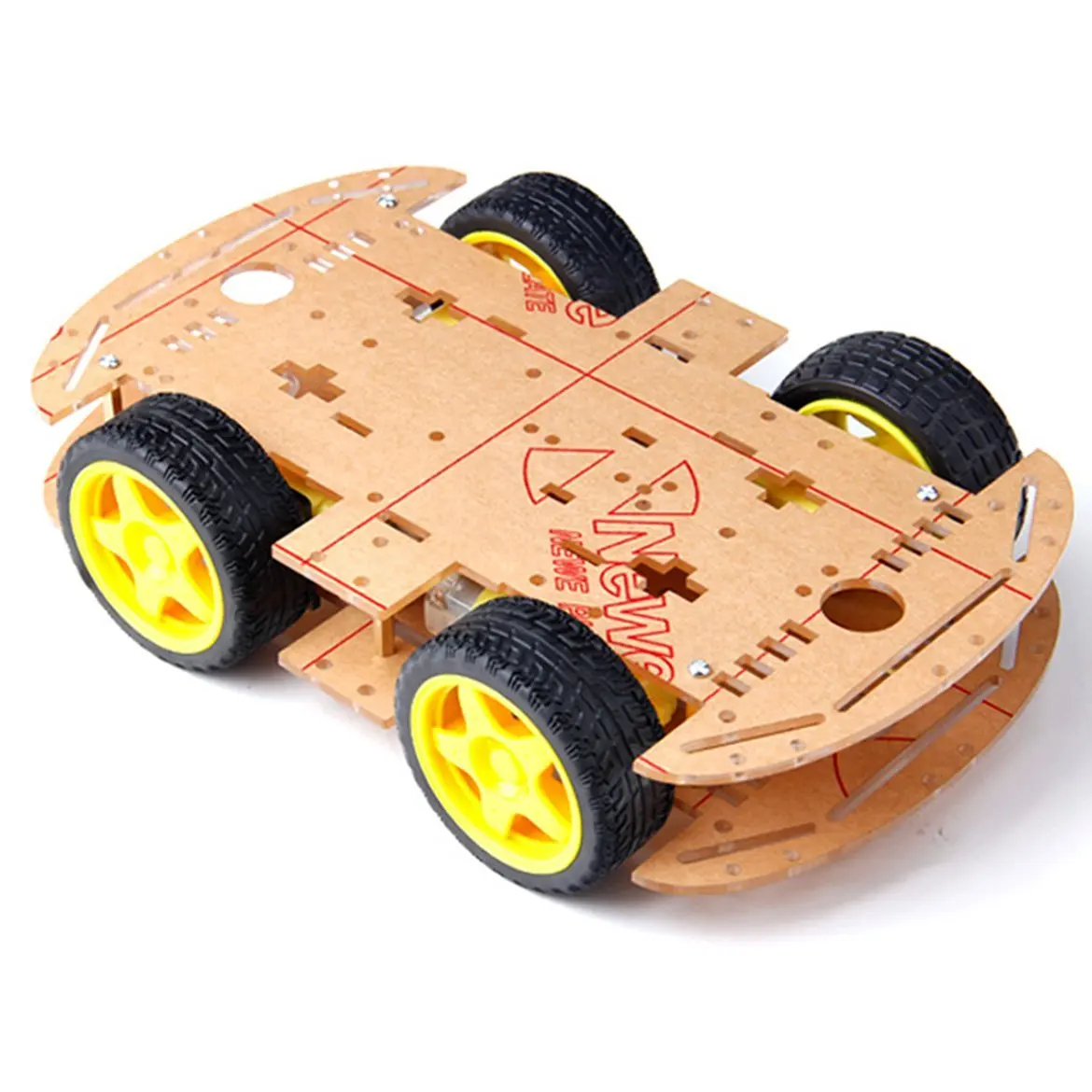 4WD Smart Roboter-Auto-Chassis-Kits für Arduino – Bild 5