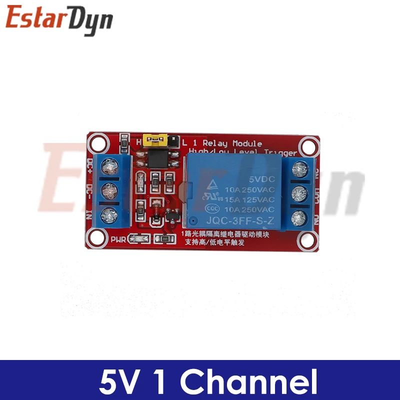 1 2 4 8 Kanal 5V/12V Relaismodul-Platine mit Optokoppler, unterstützt High- und Low-Level-Trigger