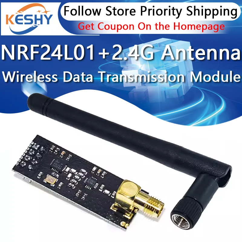 NRF24L01 + 2,4G Drahtlose Datenübertragung Modul 2,4 GHz NRF24L01 Upgrade Version NRF24L01 + PA + LNA 1000
