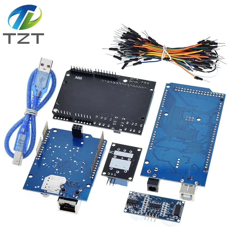 Mega 2560 r3 für Arduino KIT + HC-SR04 + Steckbrettkabel + Relaismodul – Bild 5