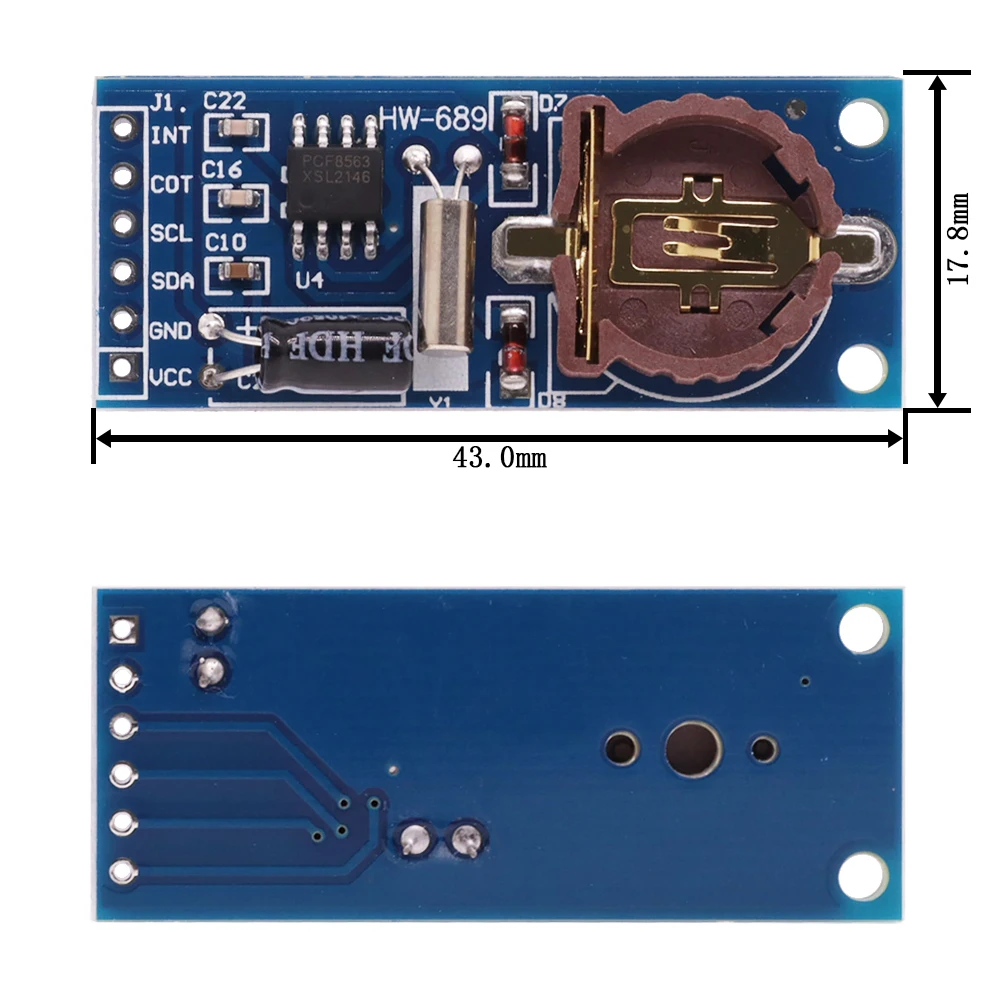 DS1302/DS1307/PCF8563/DS3231 AT24C32 I2C IIC Speicher 3,3 V-5 V – Bild 3