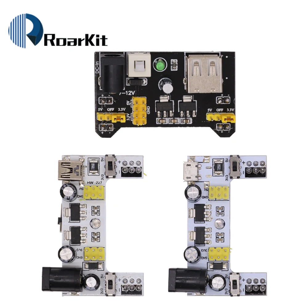 MB102 DC 7-12V MINI Micro Usb-schnittstelle 2 Weg Breadboard Netzteil Modul MB-102 2 Kanal Board für Arduino