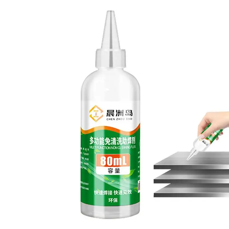 Edelstahl-Löt flussmittel Flüssigkeit 30/80ml schnell trocknendes farbloses Metall lot flussmittel
