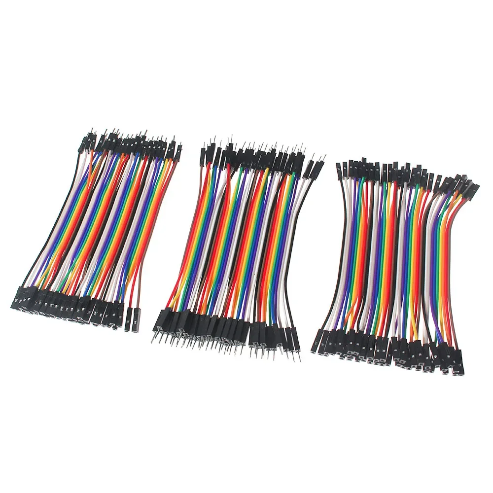 2,54mm 40PIN 10 15 20 30 40CM Dupont Linie Stecker auf Stecker Buchse auf Buchse Jumper Dupont Draht Kabel