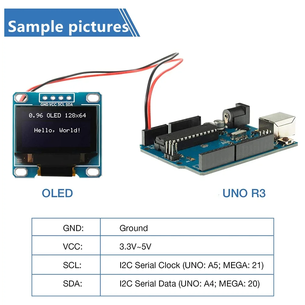 0,96 Zoll OLED IIC Serielles Weißes OLED-Displaymodul 128X64 I2C – Bild 3