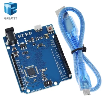 GREATZT Leonardo R3 Entwicklungsboard + USB-Kabel ATMEGA32U4 für Arduino DIY