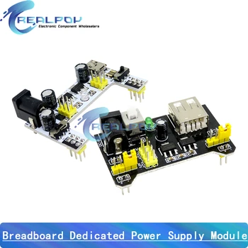 MB102 Breadboard Spezielles Netzteilmodul Mini USB Schwarz Weiß 2-Wege 3,3 V 5 V MB-102 lötfreies Breadboard