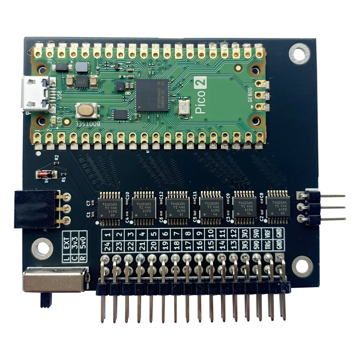 Die A65I Logic Analyzer V6.0 RP2350 Pico 2 400 MHz 24-Kanal-Logikanalysator-Software ist für Windows, OSX