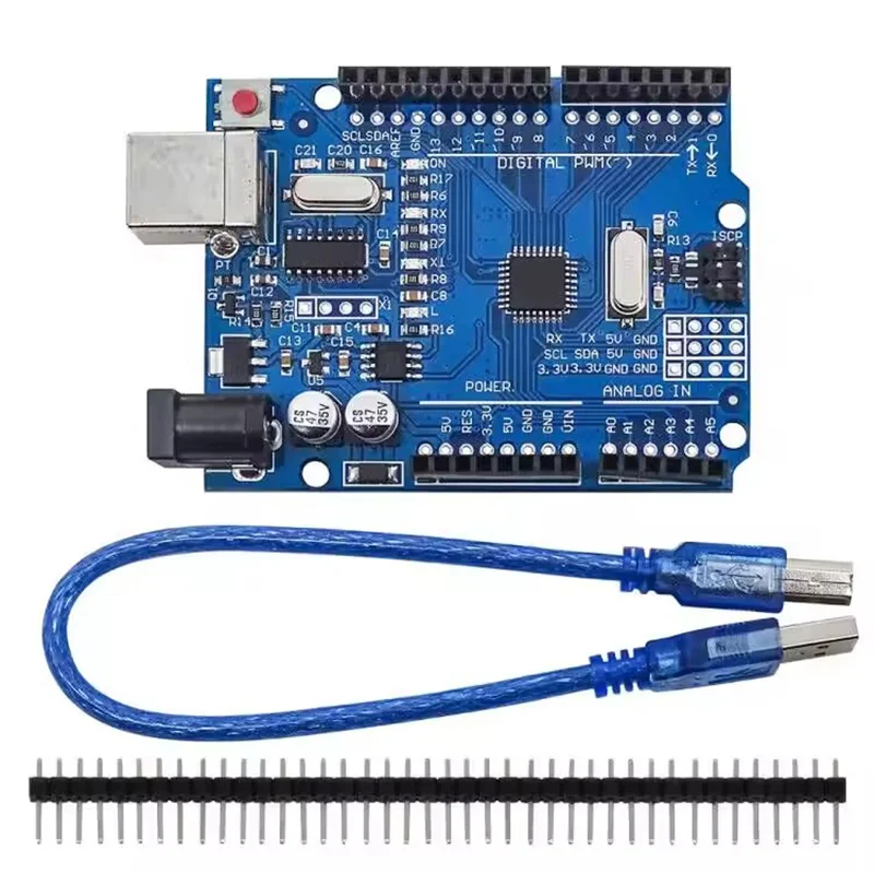 UNO R3 Board ATmega328P Entwicklungsboard mit Stiftleiste und Kabel – Bild 3